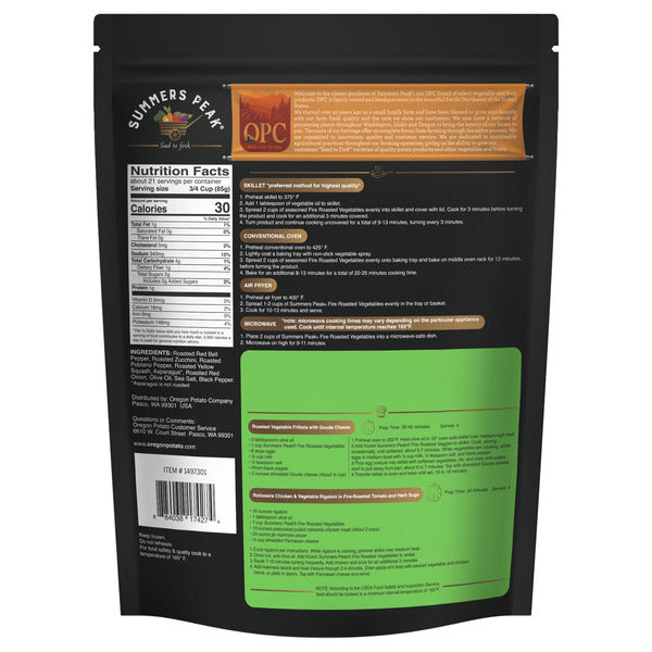 Summers Peak Roasted Vegetable Blend, 64 oz