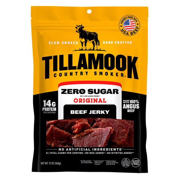 Tillamook Zero Sugar Beef Jerky, 12 oz