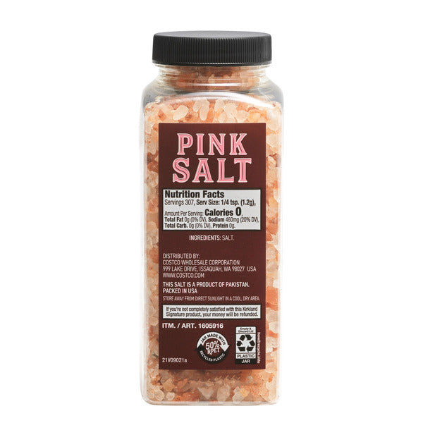 Kirkland Signature Pink Salt, Grinder with Refill, 13 oz each, 2-count