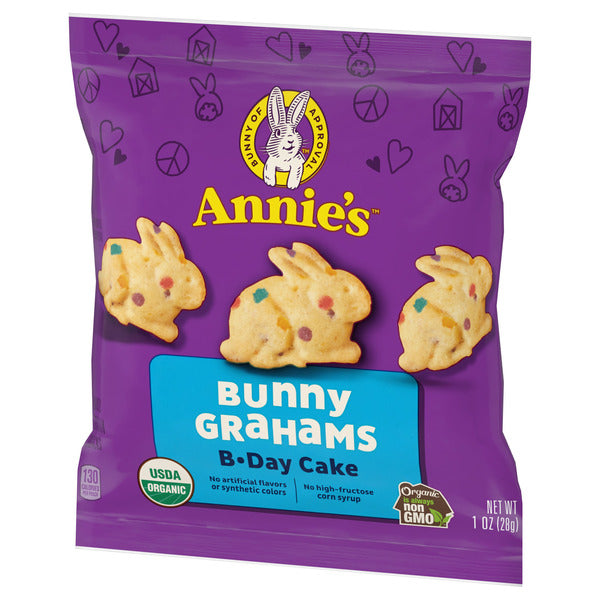 Annie's Organic Bunny Snack Pack Baked Crackers and Graham Snacks, Variety Pack, 1 oz, 36 ct