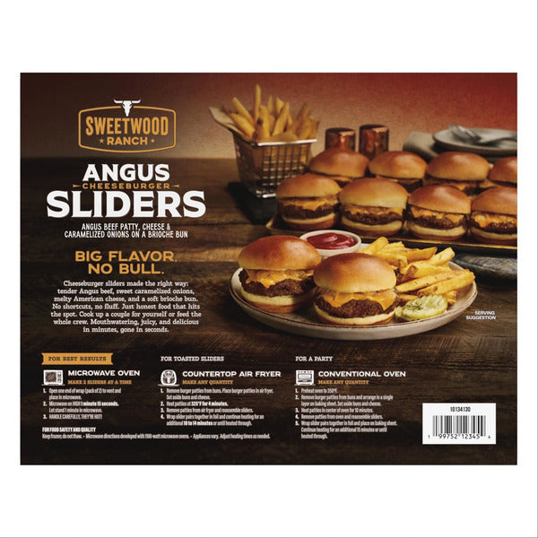 Sweetwood Ranch Angus Cheeseburger Sliders, 10-count