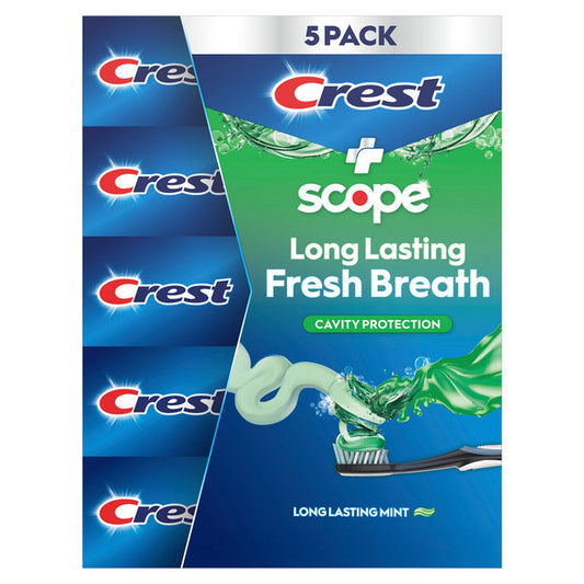 Crest Complete + Scope Advanced Active Foam Toothpaste, 8.2 oz, 5-pack