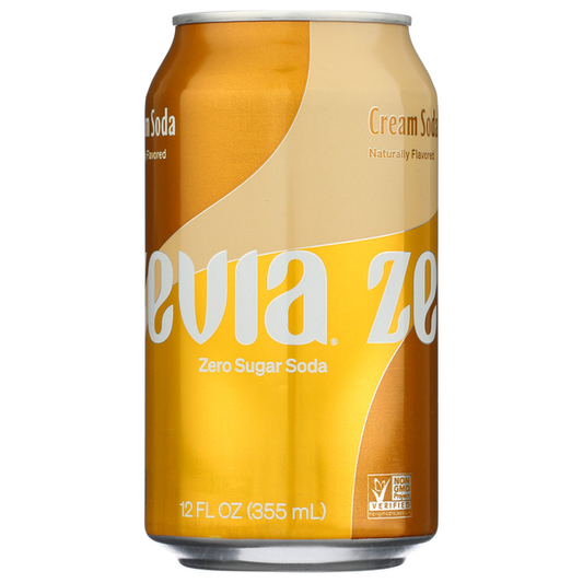 Zevia Zero Sugar Cream Soda, 6 Count