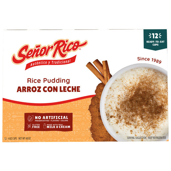 Señor Rico Rice Pudding, 4 oz, 12-count