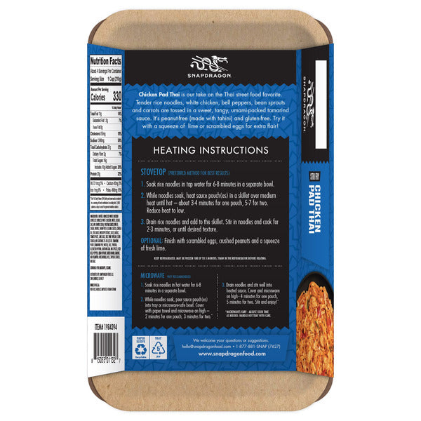 Snapdragon Stir Fry Chicken Pad Thai, 16 oz, 2-count