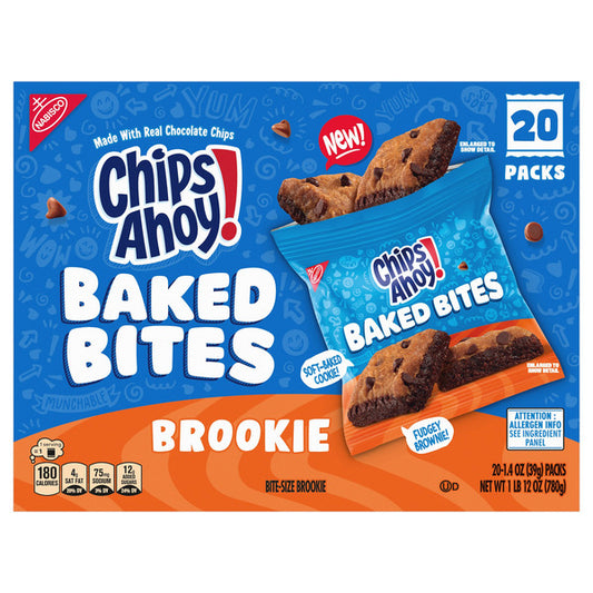 Chips Ahoy! Brookie Baked Bites, 1.4 oz, 20-count