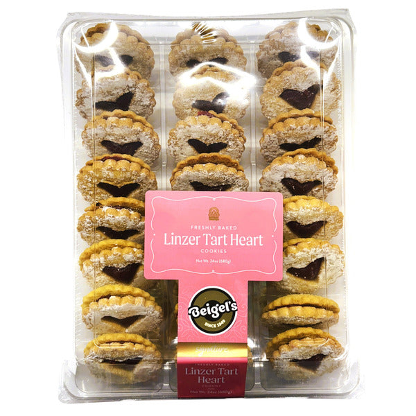 Beigel's Linzer Tart Heart Cookies, 1 oz, 24-count