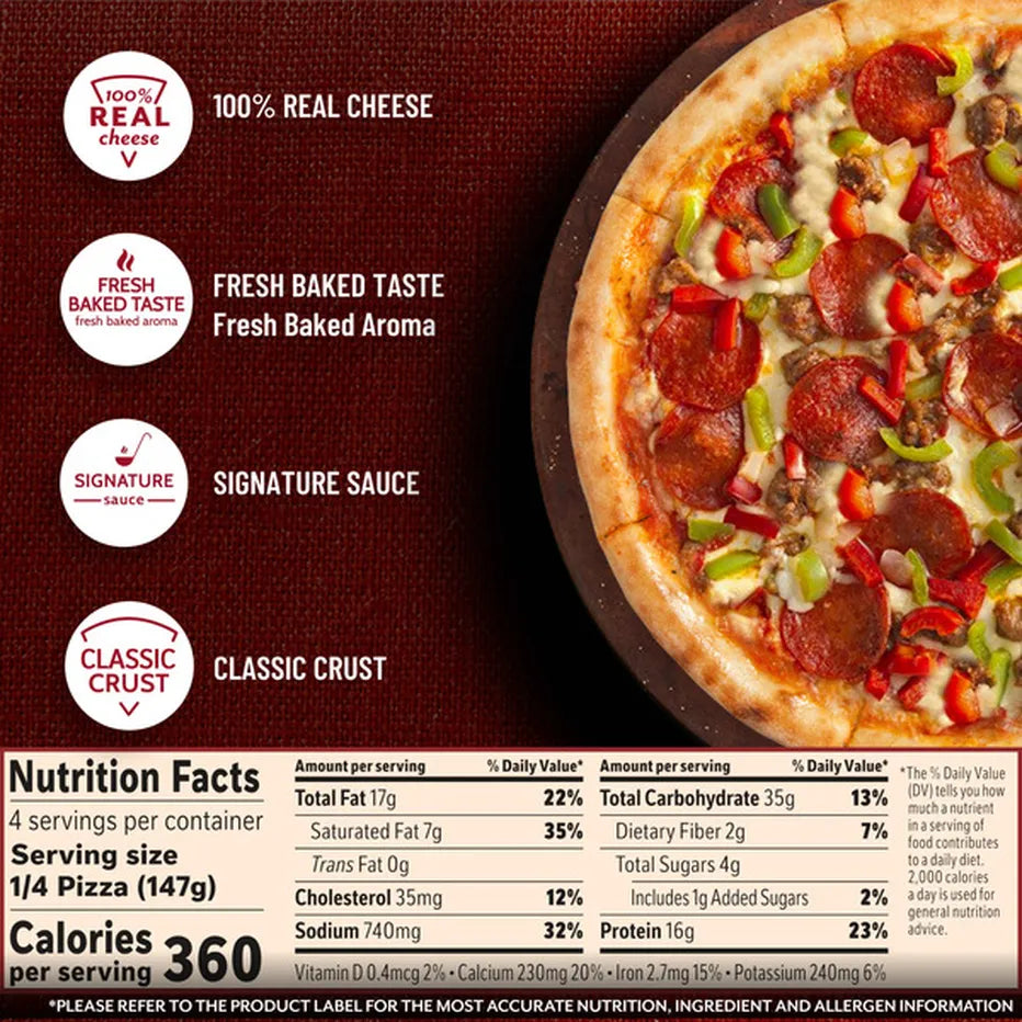 Digiorno Frozen Classic Crust Supreme Pizza, 20.8 oz