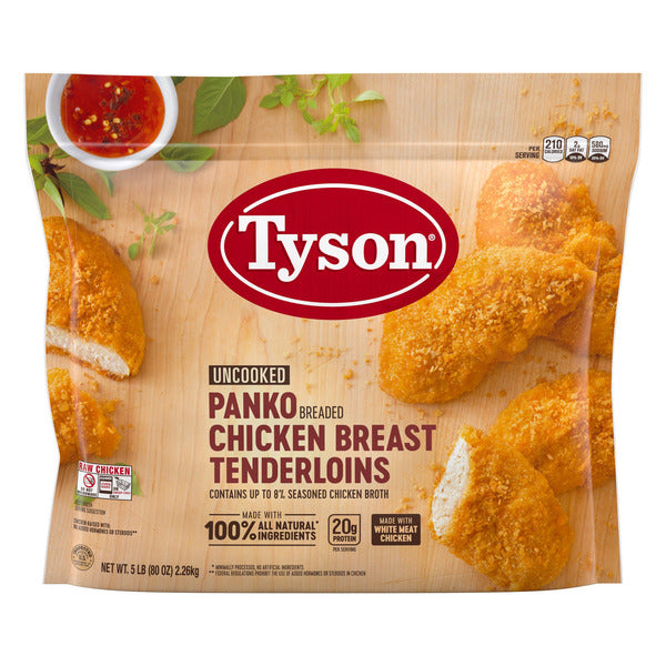 Tyson Panko Breaded Chicken Breast Tenderloins, 5 lbs
