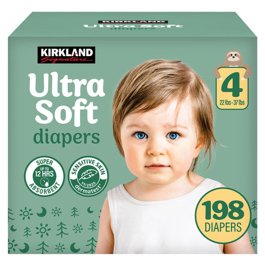 Kirkland Signature Diaper Size 4, 198-count