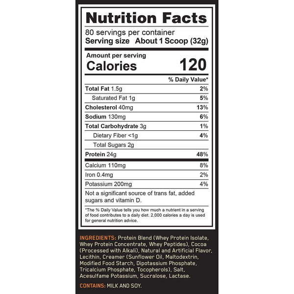 Optimum Nutrition Gold Standard 100% Whey Protein Powder, 5.64 lbs, Chocolate