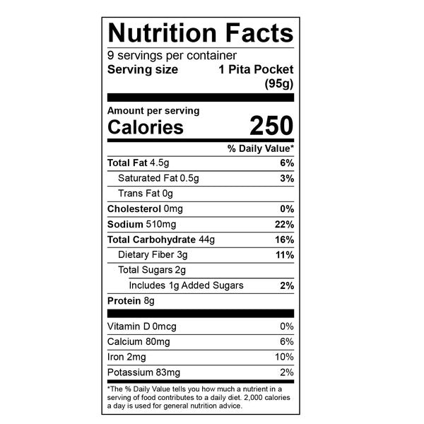 Kirkland Signature Pita Bread, 9-count (1.81 lb)