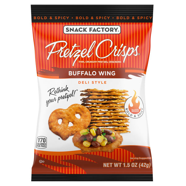 Snack Factory Pretzel Crisps, Variety Pack, 1.5 oz, 24 ct