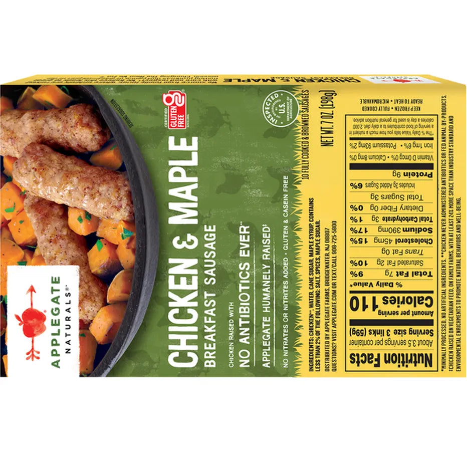 Applegate Chicken & Maple Breakfast Sausage 7oz