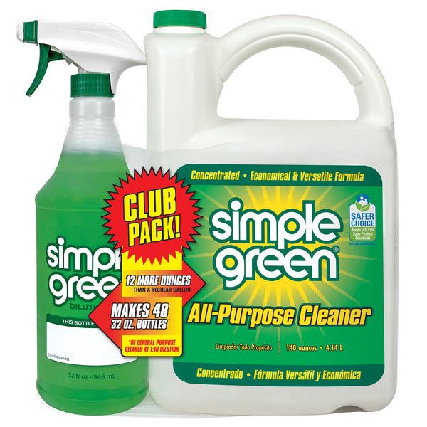 Simple Green All-Purpose Cleaner, Concentrated, 32 fl oz + 140 fl oz Refill