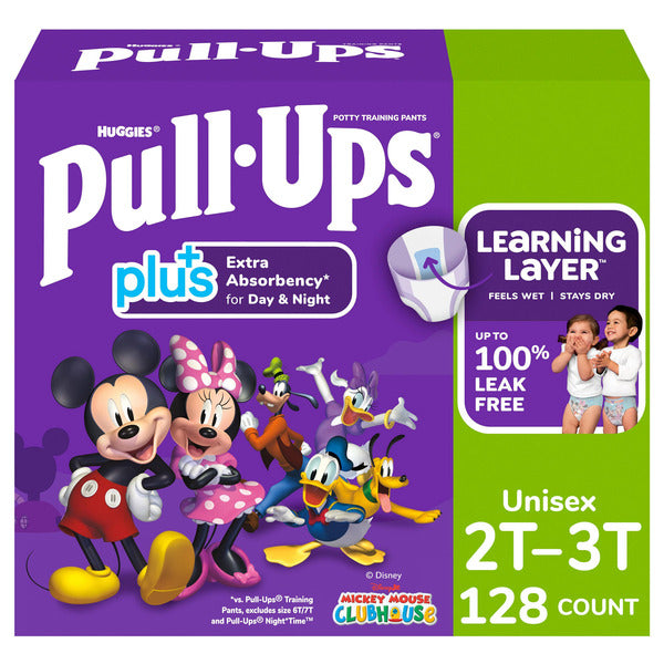 Huggies Pull-Ups 2T-3T Unisex, 128 Count