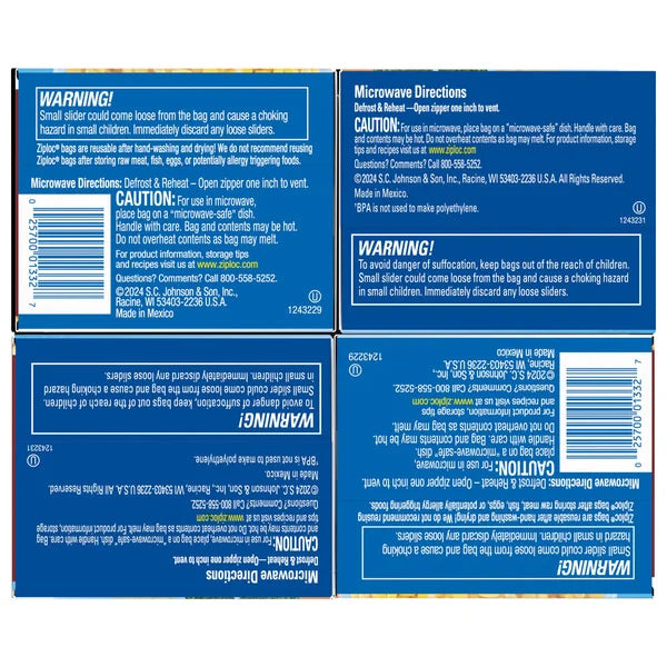 Ziploc Storage Bag Variety Pack, 144 ct