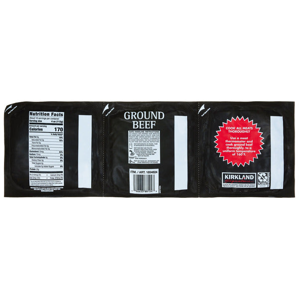 Kirkland Signature Ground Beef, 1.33 lbs, 3-count