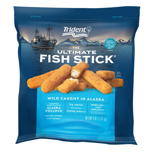 Trident Seafoods The Ultimate Fish Stick, Alaska Pollock, 4 lbs