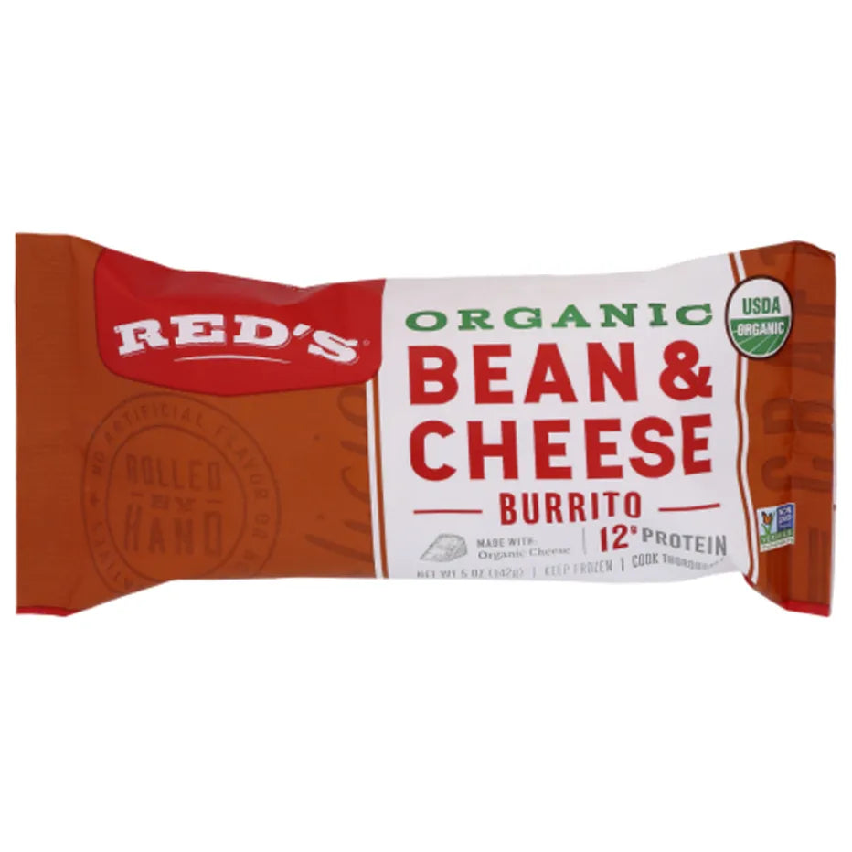 Red's Organic Bean and Cheese Burrito 16oz