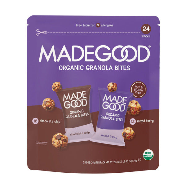 MadeGood Granola Minis, Variety Pack 24 ct, 0.85 oz