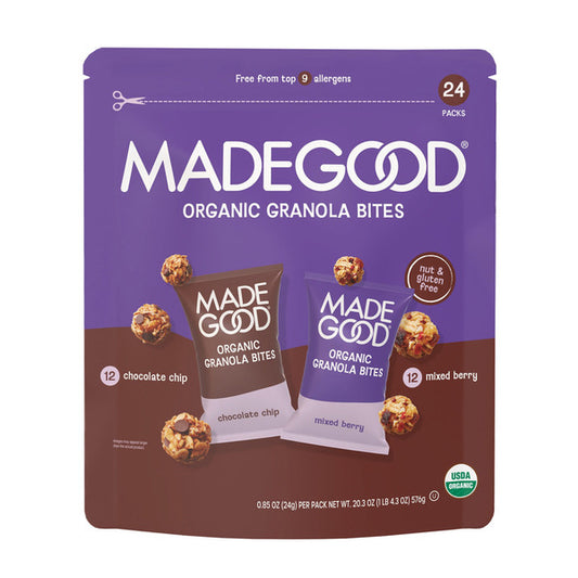 MadeGood Granola Minis, Variety Pack 24 ct, 0.85 oz