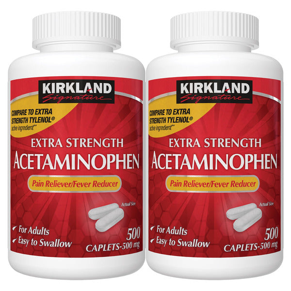 Kirkland Signature Extra Strength Acetaminophen 500 mg., 1000 Caplets