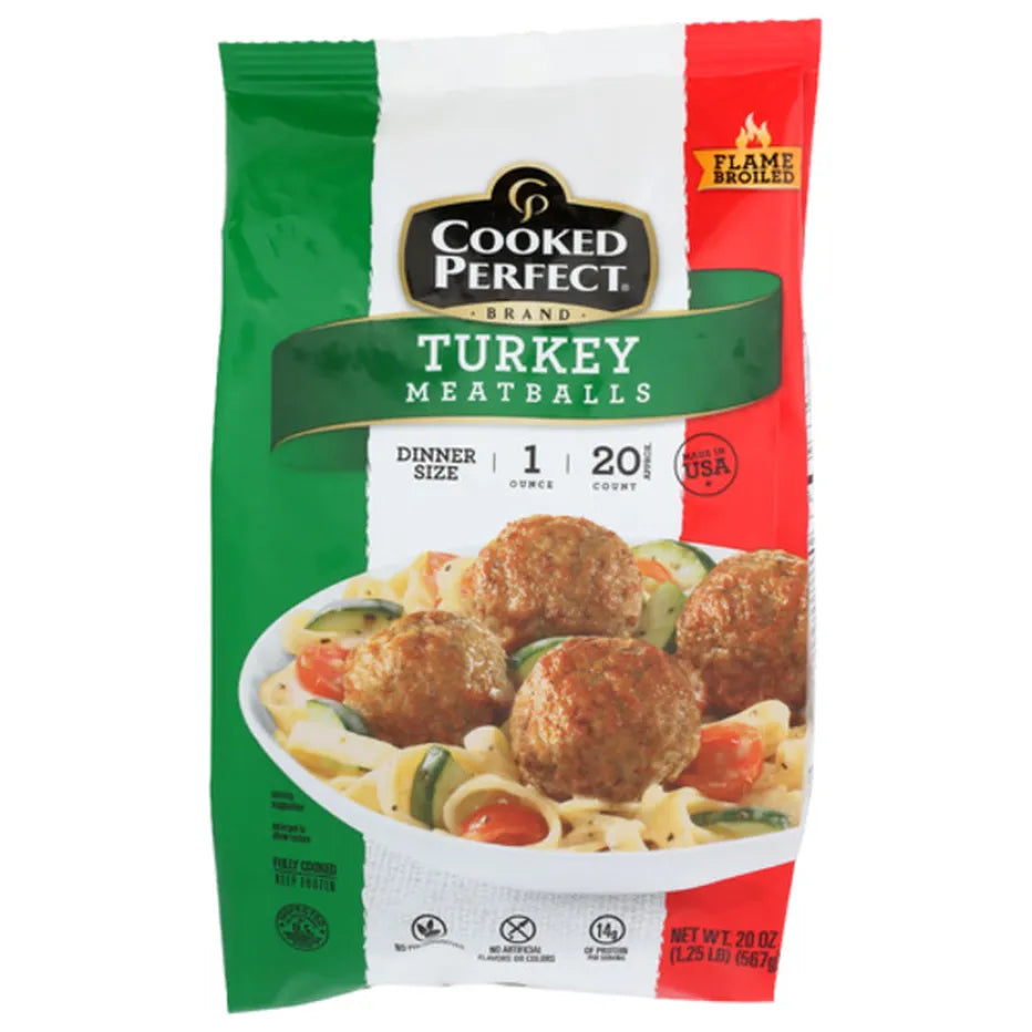 Cooked Perfect Turkey Meatballs, 20 oz