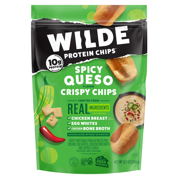 Wilde Spicy Queso Protein Chips, 8.5 oz