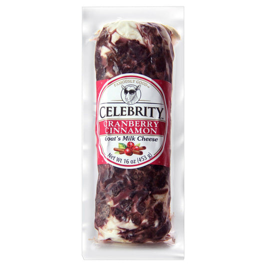 Celebrity Goat's Milk Cheese, Cranberry Cinnamon, 16 oz