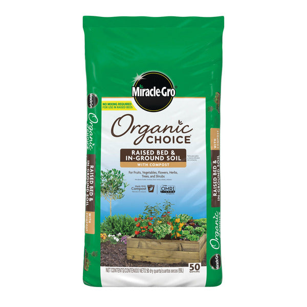 Miracle Gro In-Ground & Raised Bed Planting Mix, 50 qt