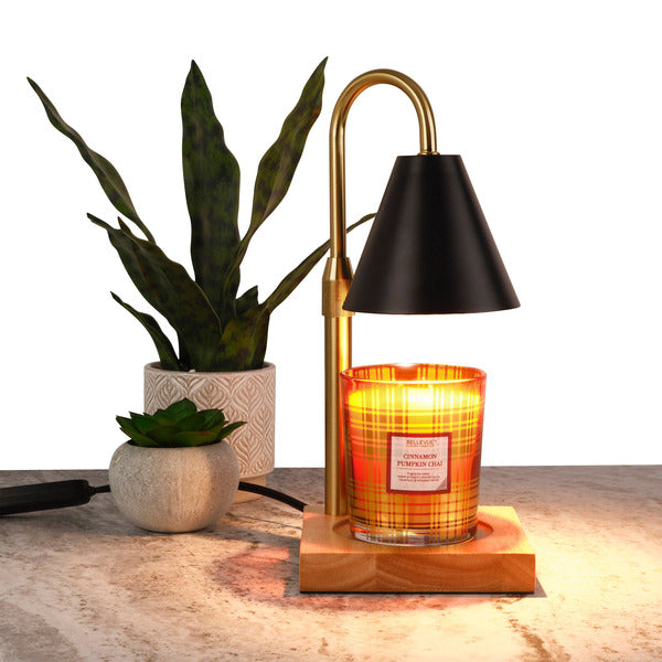 Mikasa Home Accents Adjustable Height Candle Warmer, Black Lamp