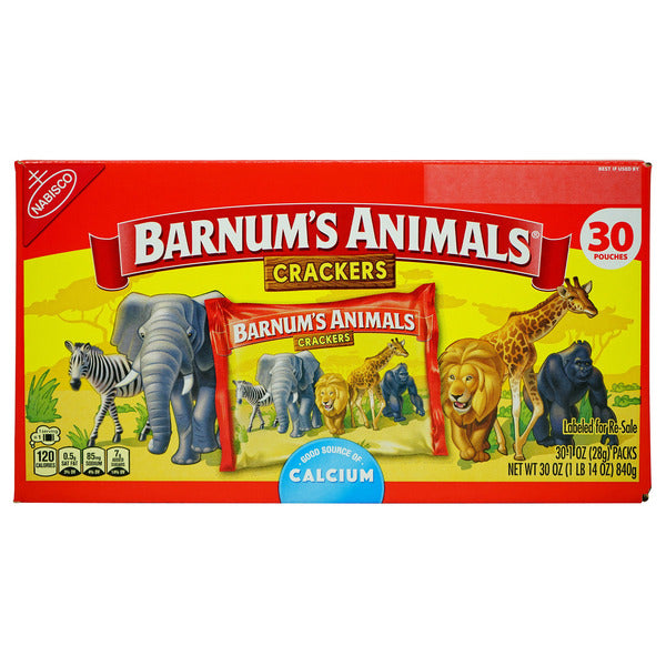 BARNUM'S Animal Crackers, 1 oz, 30-count
