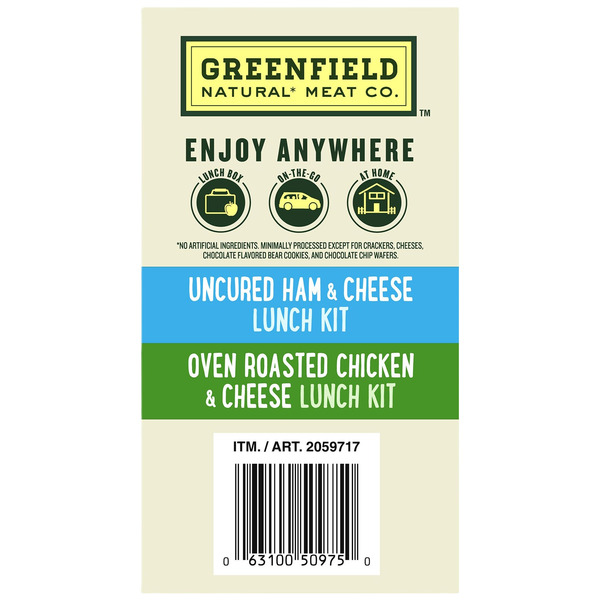 Greenfield Lunch Kit Ham & Chicken, 2.85 oz, 6-count