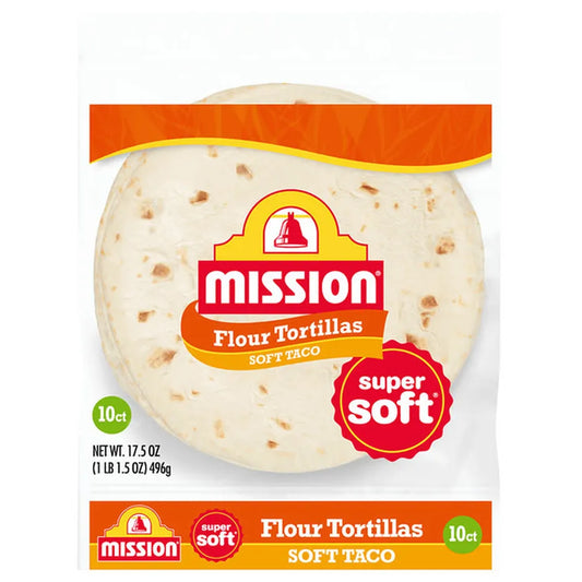 Mission Super Soft Taco Flour Tortillas, 10 Count