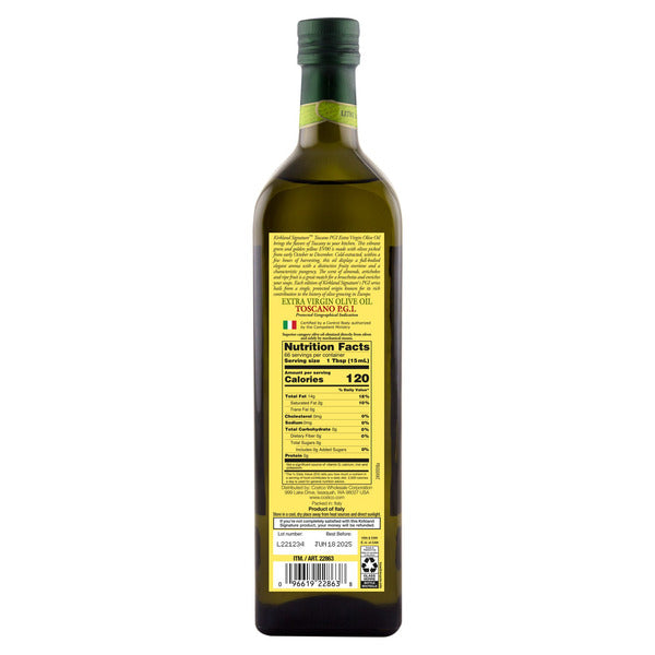 Kirkland Signature Toscano Extra Virgin Olive Oil, 1 L