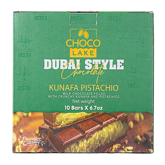 Choco Lake Dubai Style Chocolate Bars, 6.7 oz, 10-count
