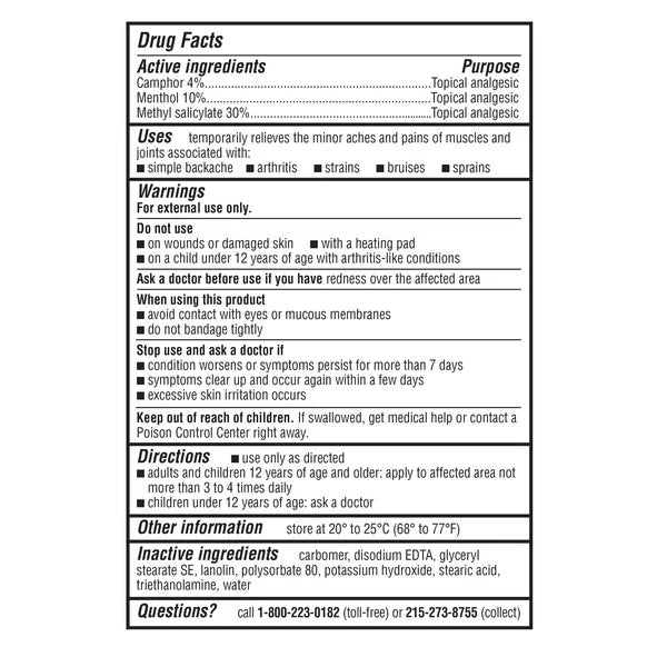 Ultra Strength BENGAY, Non-Greasy Topical Pain Relieving Cream, 8 oz