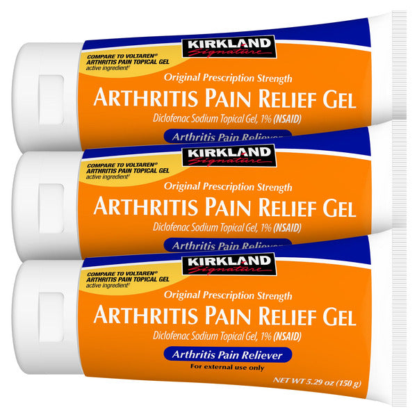 Kirkland Signature Arthritis Pain Relief Gel, Diclofenac Sodium Topical Gel 1%, 15.87 Ounces