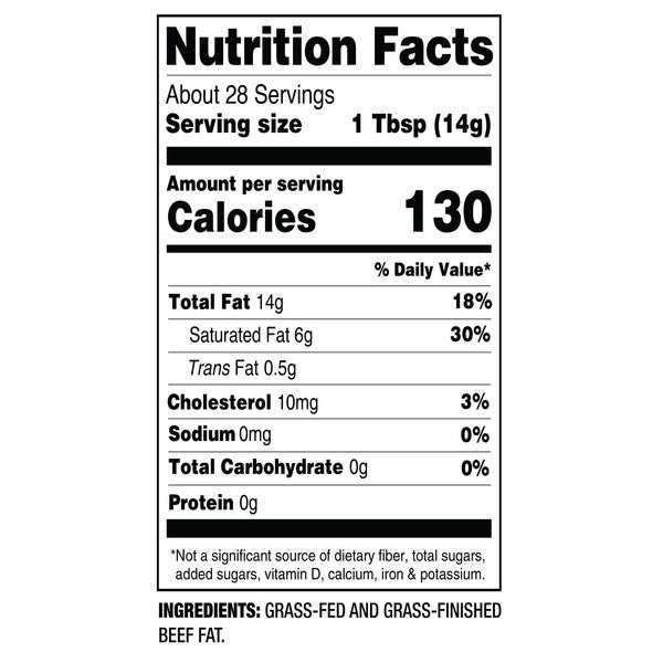 Free Graze Grass Fed Beef Tallow, 14 oz, 2-count