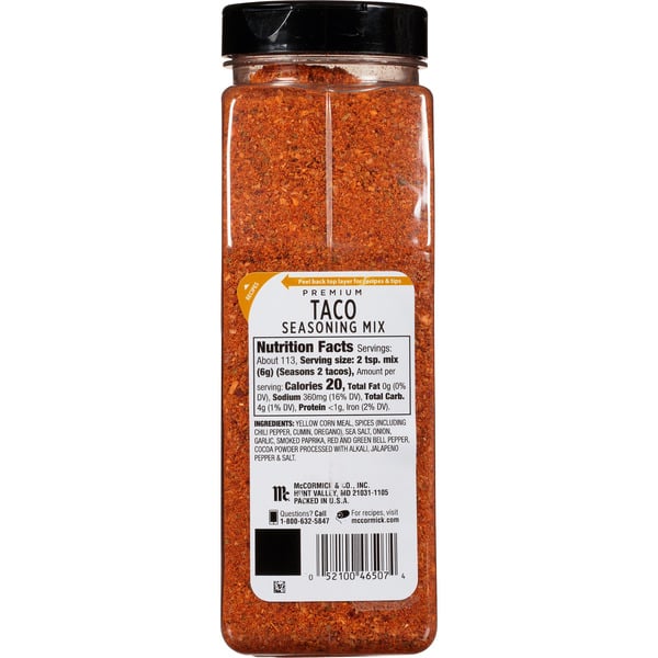 McCormick Premium Taco Seasoning, 24 oz
