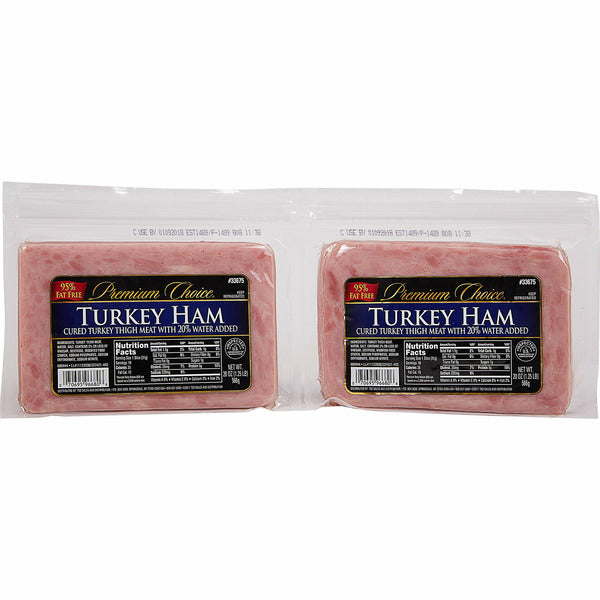 Premium Choice Turkey Ham, Sliced, 20 oz, 2-count