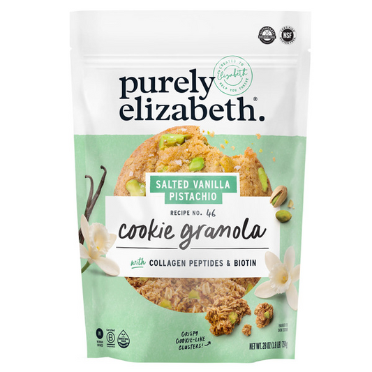 Purely Elizabeth Organic Salted Vanilla Pistachio Cookie Granola, 28 oz