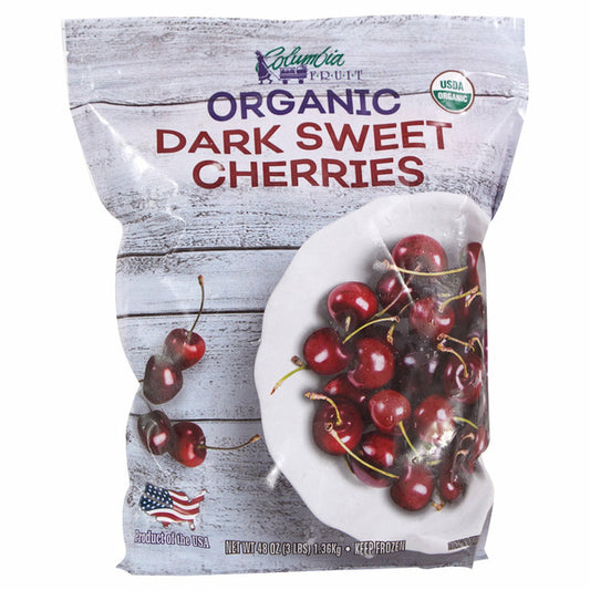 Columbia Fruit Organic Dark Sweet Cherries, 48 oz