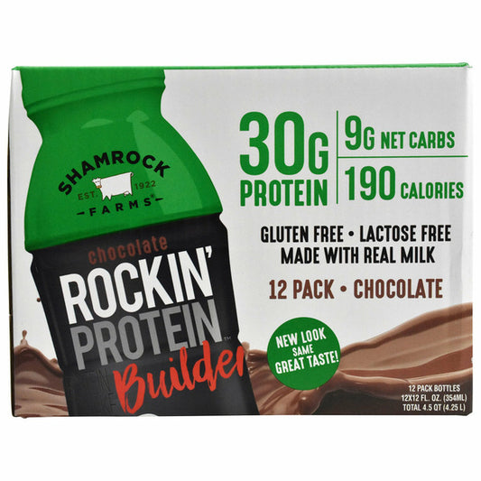 Shamrock Rockin' Protein Builder, 12 fl oz, 12-count