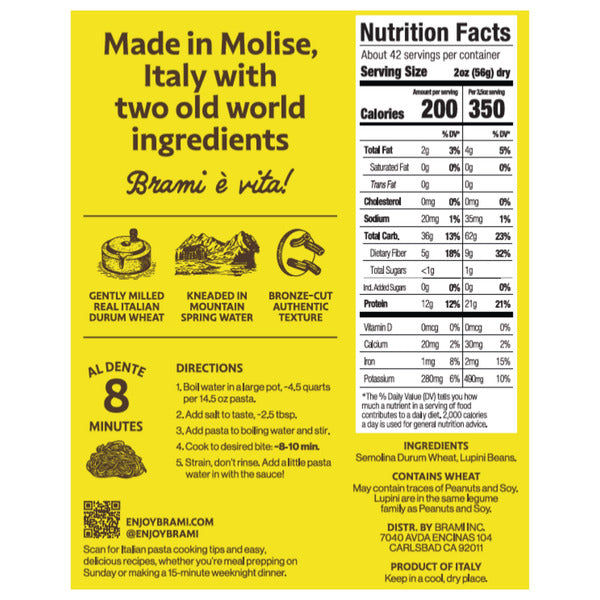 Brami Protein Pasta, 14.5 oz, 6-count