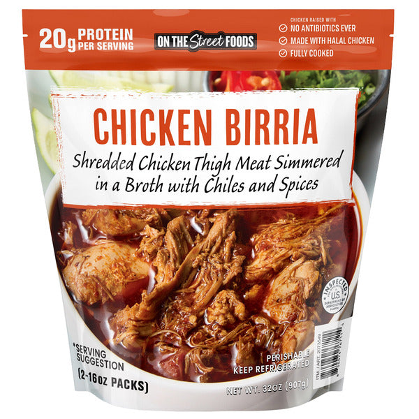 On The Street Foods Chicken Birria 16 oz, 2-count
