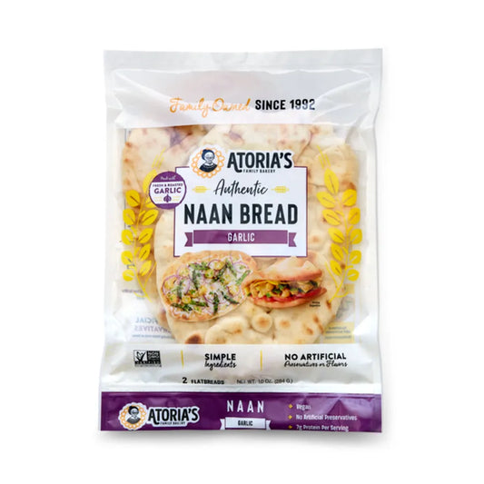 Atorias Naan Garlic Bread 10oz