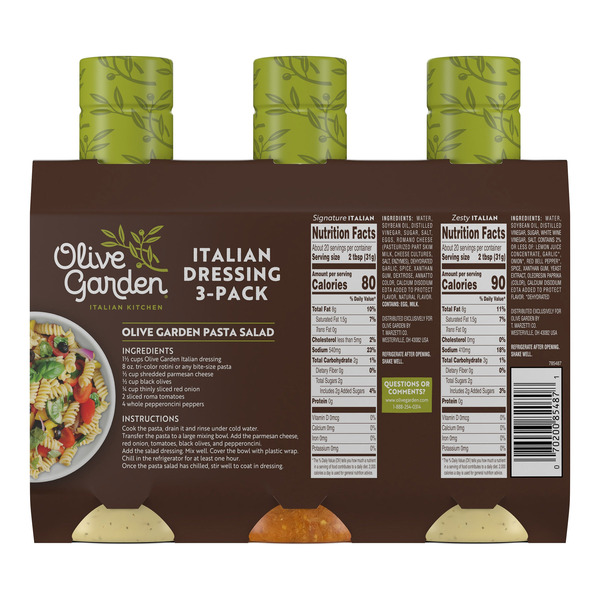 Olive Garden Italian Dressing Variety Pack, 20 fl oz, 3-count