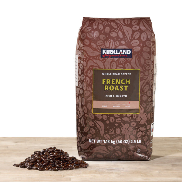 Kirkland Signature Whole Bean Coffee, French Roast, 2.5 lbs